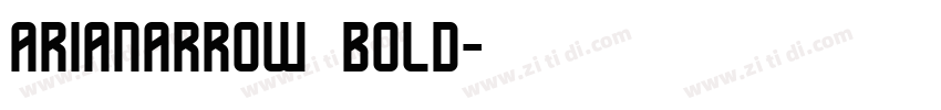 arianarrow bold字体转换